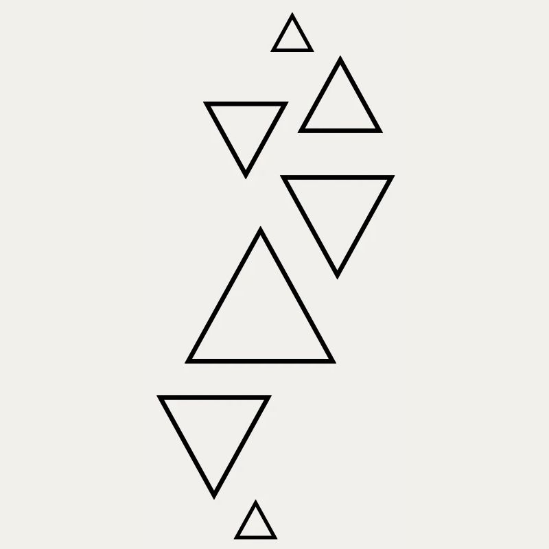 triangles formes hipster