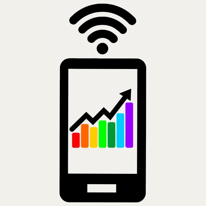 Better results colored graph in smartphone