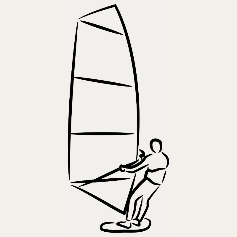 Windsurfer Skizze