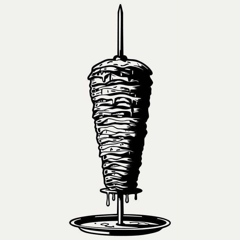 Kebab brooch