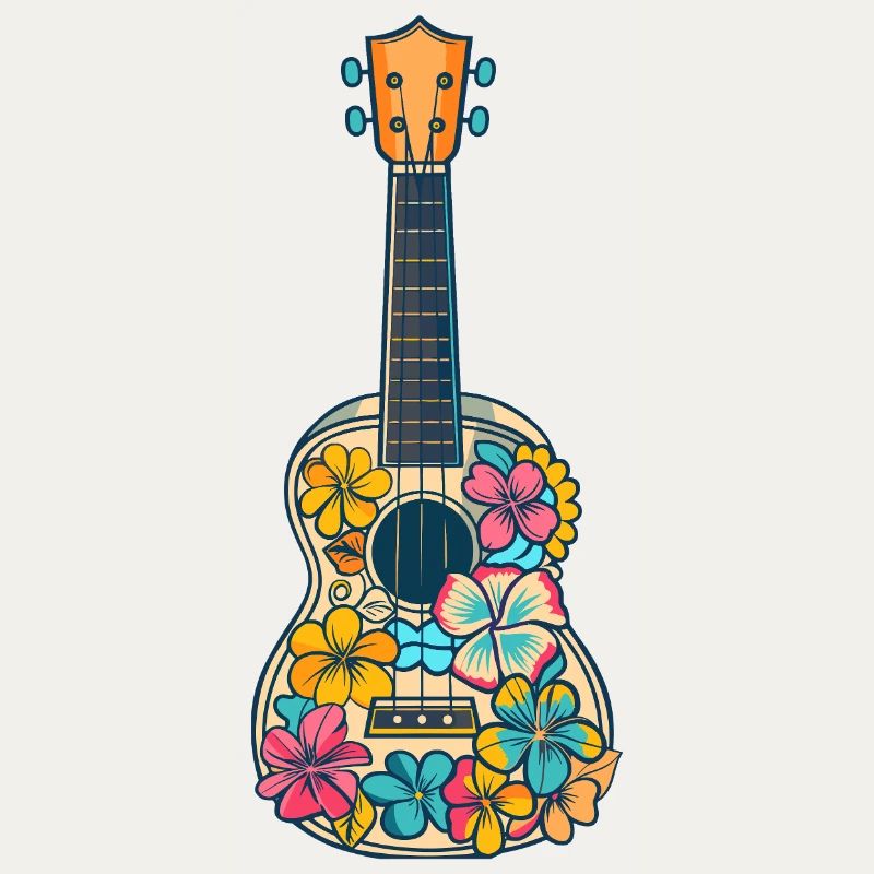 Ukulele Comic-Stil