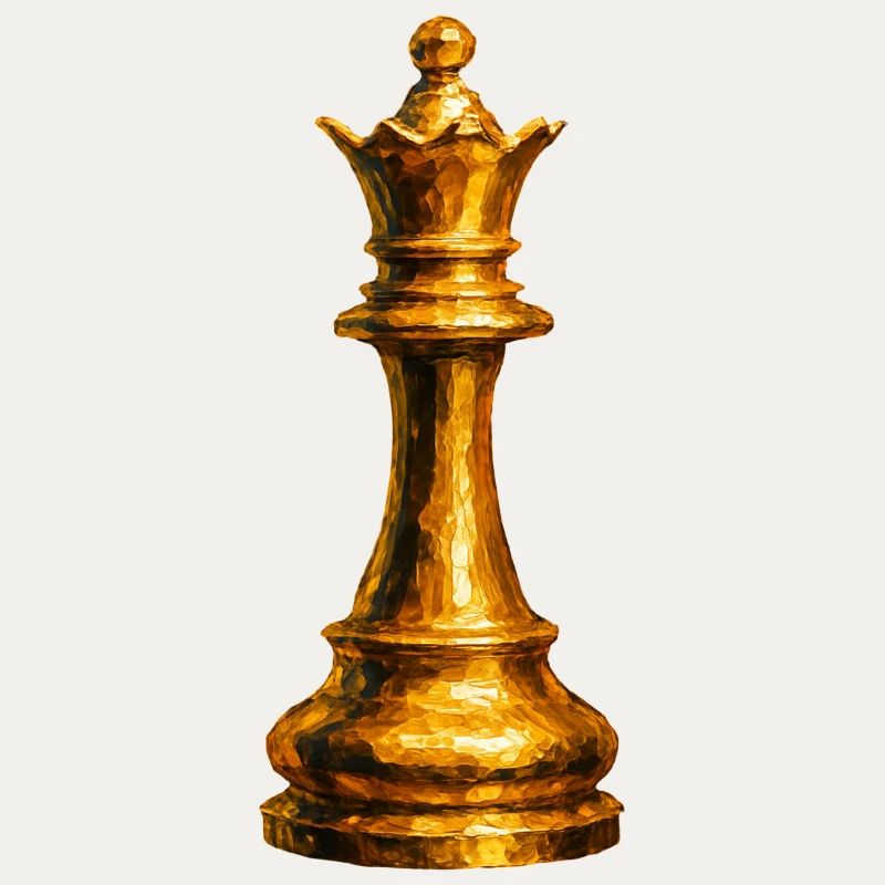 La Dame d'Or : Puissance Absolue Échecs