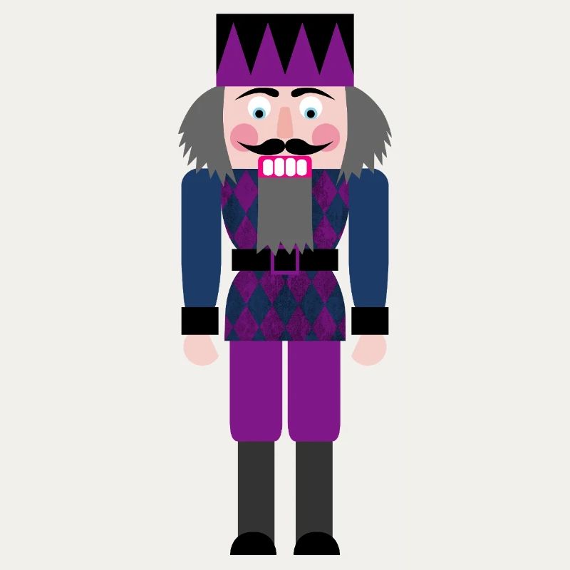Nutcracker Diamond Rhombs Pattern Christmas Xmas