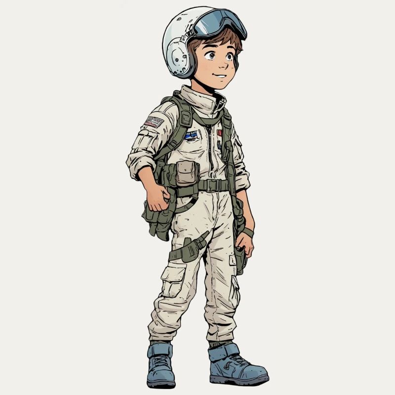 Vintage Comic Kampfpilot