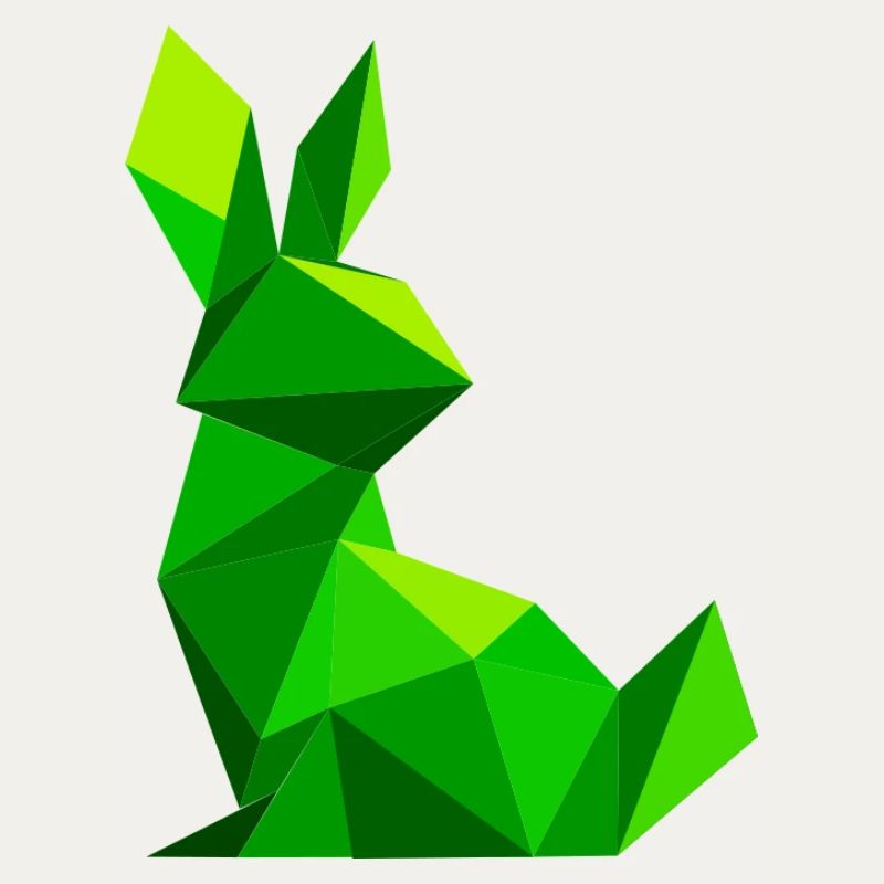 Lowpoly Kaninchen