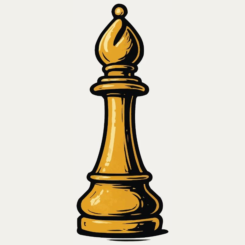 Icône d’échecs de l’évêque d’or