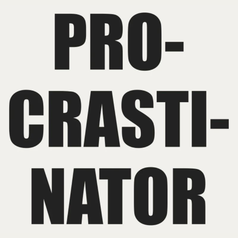 Prokrastinator Typo-Block