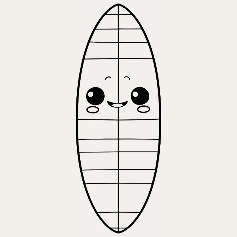 Surfbrett Comic Look