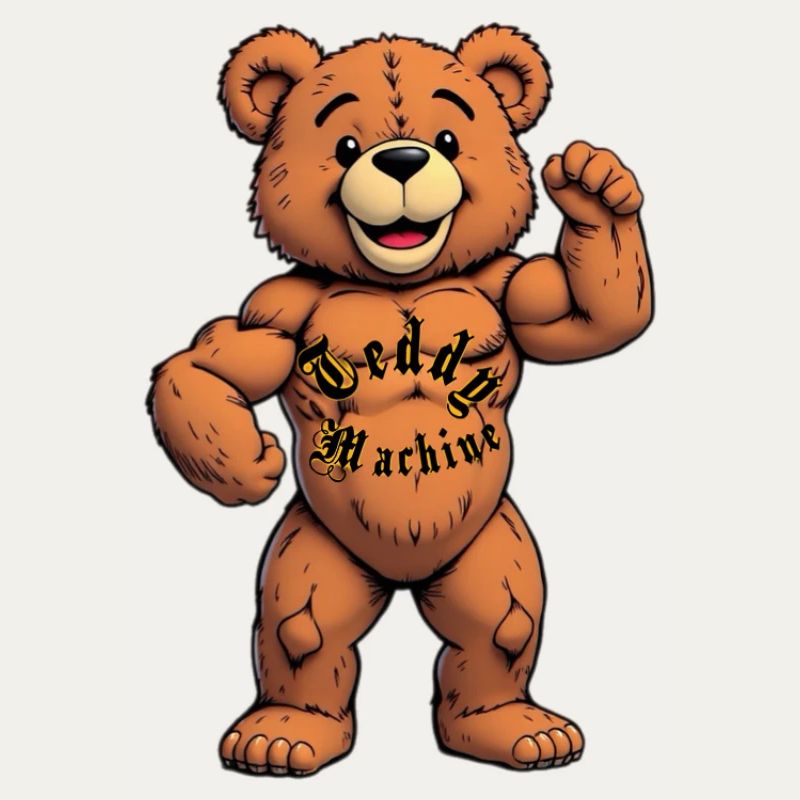 Teddy Machine Tattoo Bear