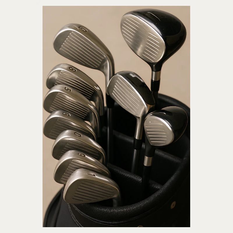 Sport - Golf, Golftasche mit Schlägern