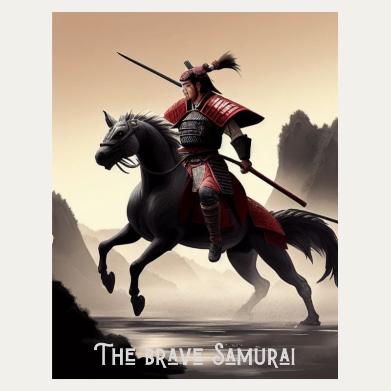 Le brave samouraï Le brave samouraï à cheval