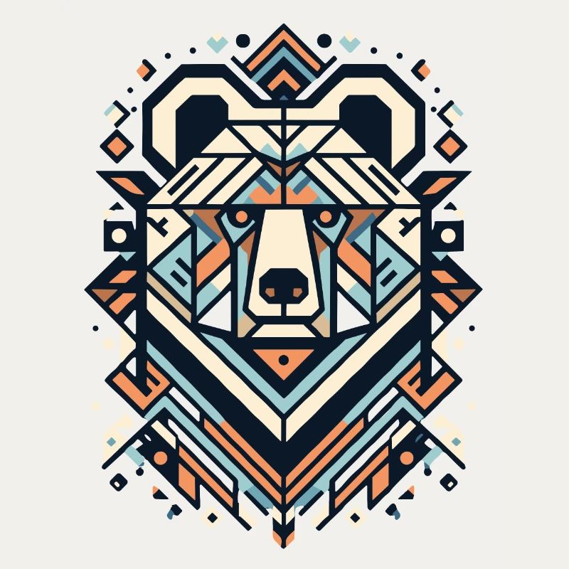 Abstrait Animal Bear 2