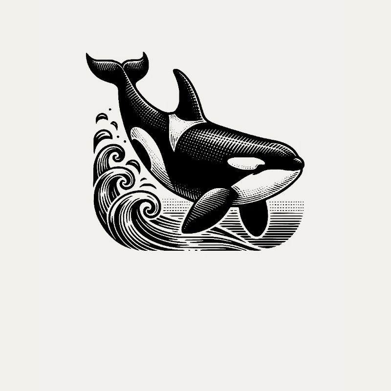 Mächtiger Orca
