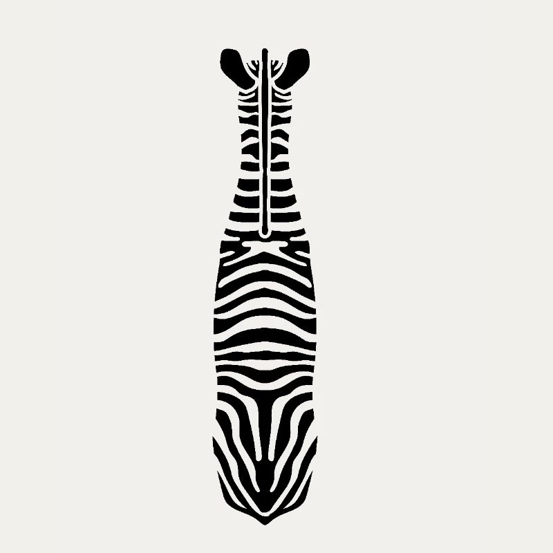 Zebra with Unique Stripes
