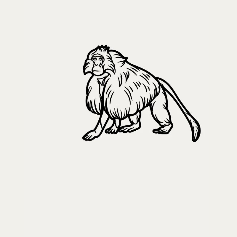 Gelada-Affe