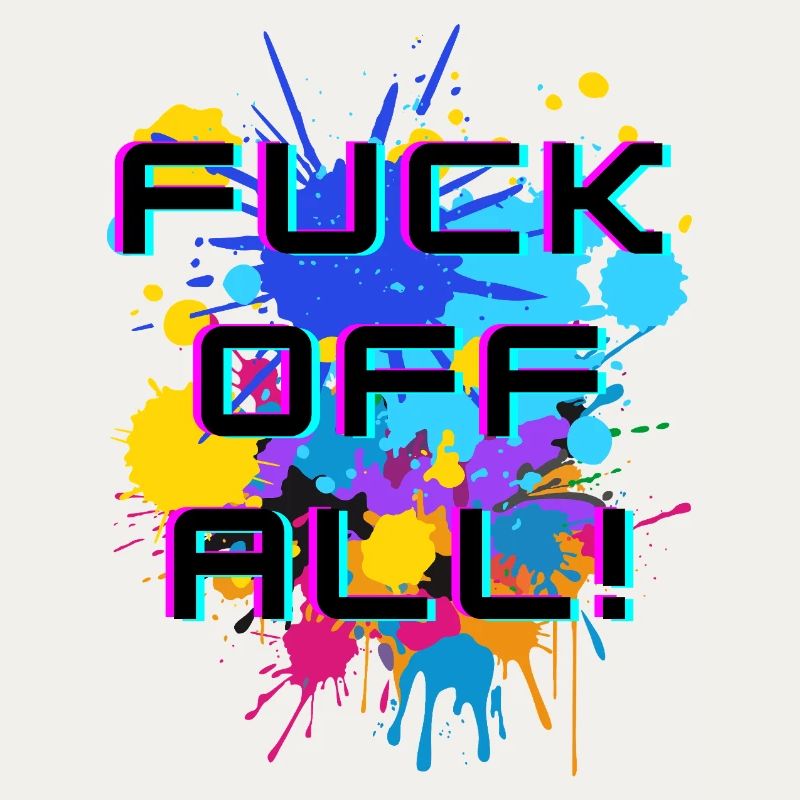 Texte expressif avec une explosion de couleurs