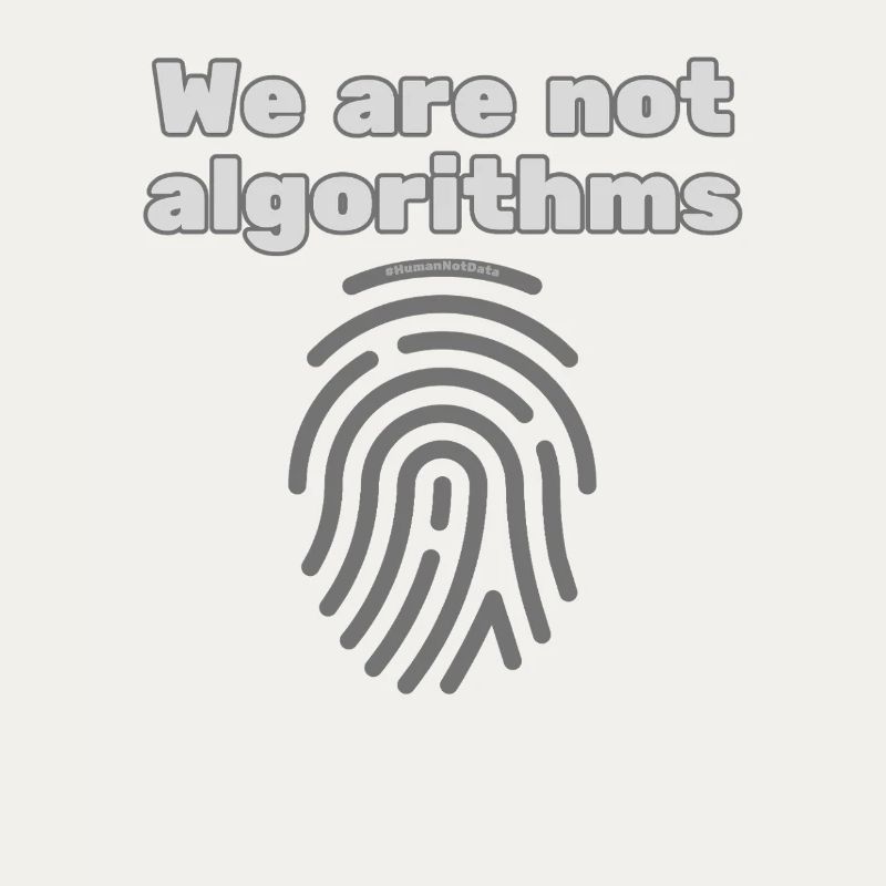 Humans Instead of Algorithms – Statement T-Shirt