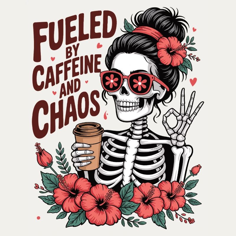 Mutter Koffein Mutter Skelett Kaffee