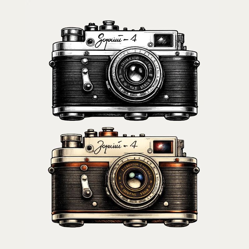 Twin Vintage Camera Duo