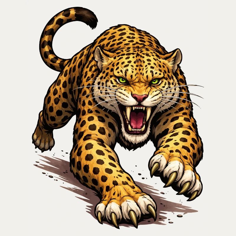 Leopard Animal Comic
