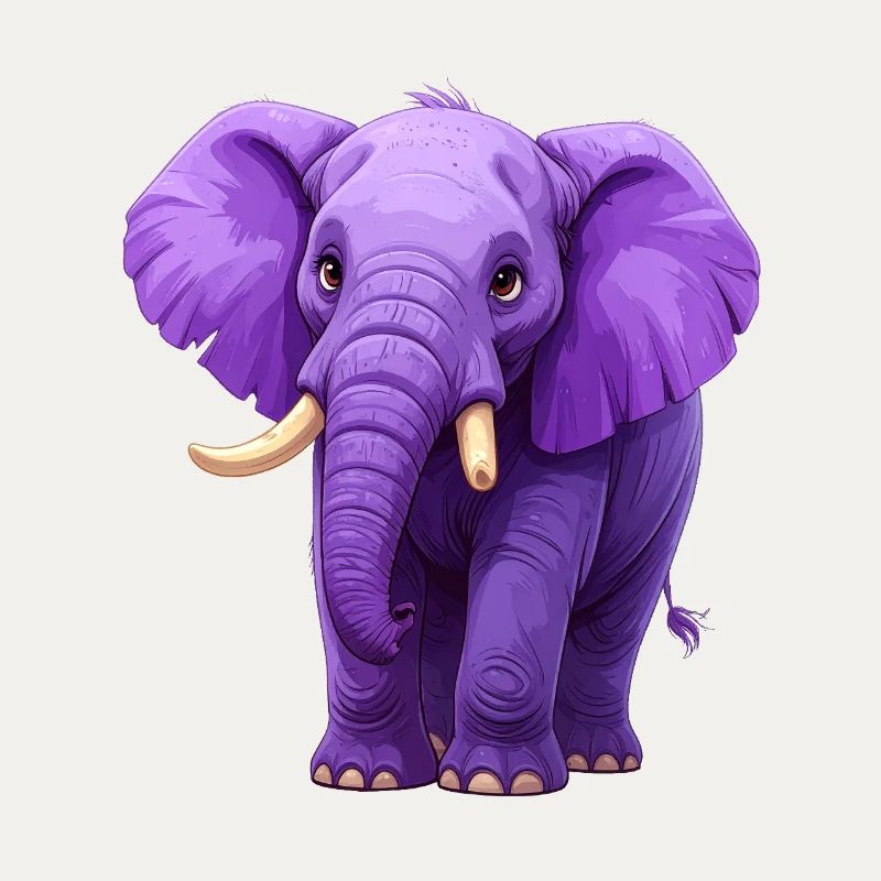 éléphant violet