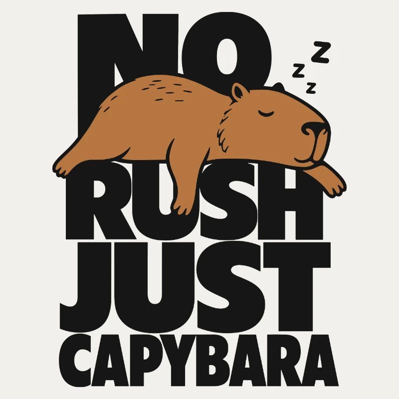 No Rush Just Capybara