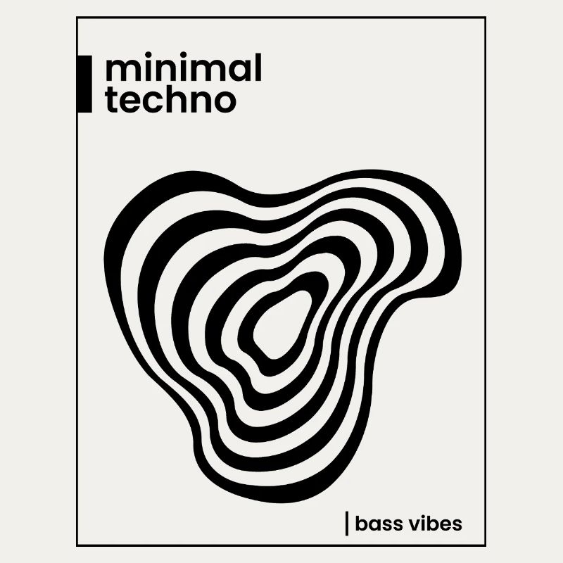 Conception minimale de l’affiche techno