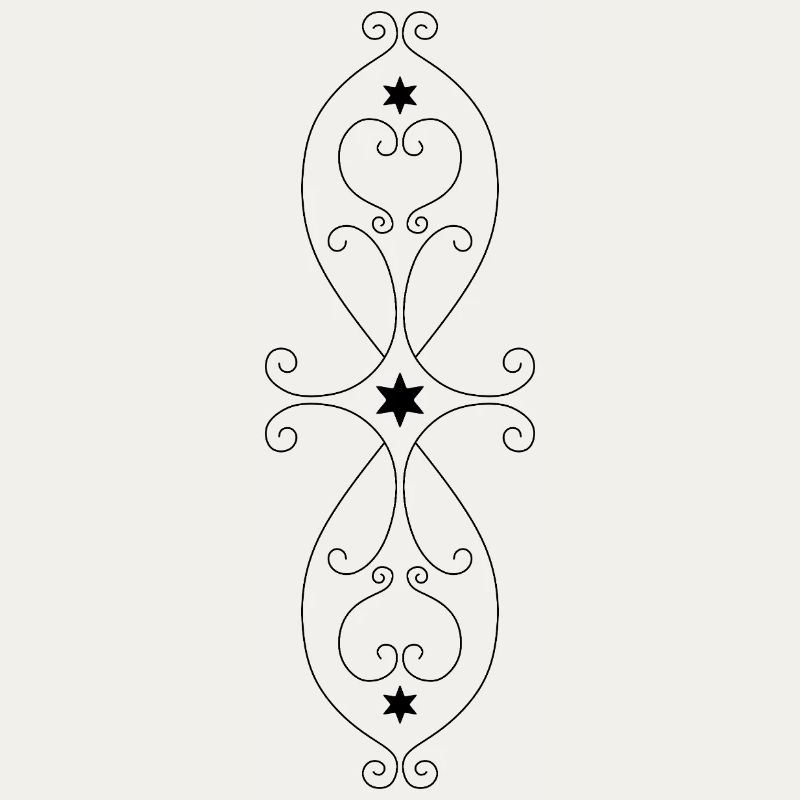 Symmetrisches Sternmuster