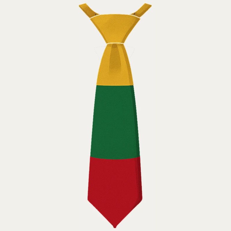 Lithuania Tie – Flaggendesign