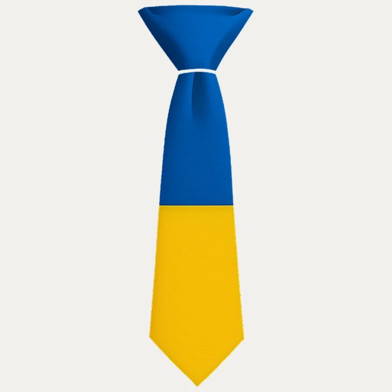 Blau-gelber Farbblock bindet