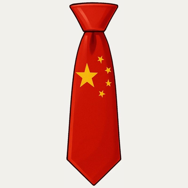 China-Krawatte – Flaggendesign