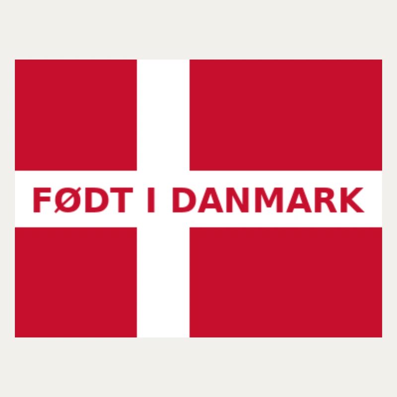 Drapeau danois – Né au Danemark