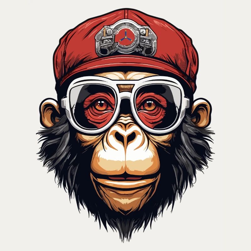 Cooler Affe