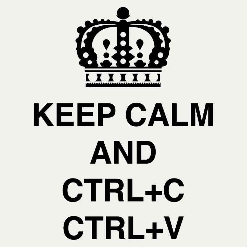 T-shirts de classe Keep calm et CTRL+C CTRL+V