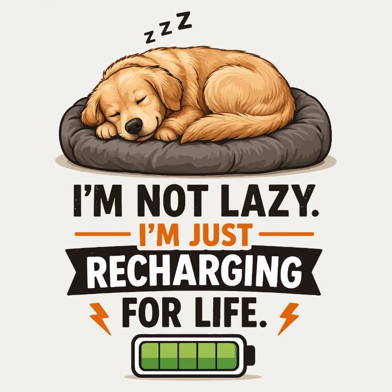 Mode Recharge : Chiot endormi