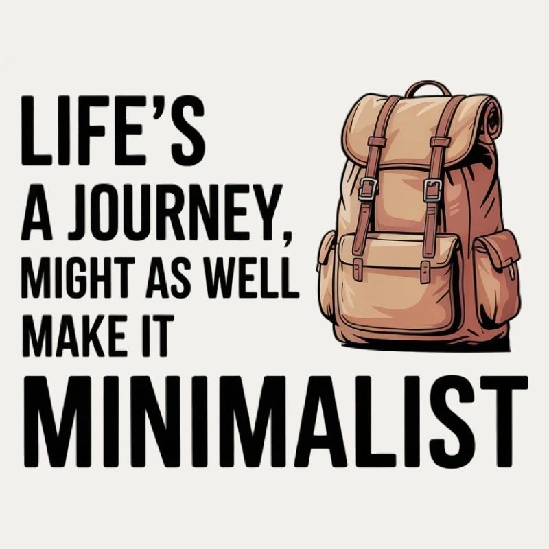 Life's a Journey Make It Minimalist GIS Backpack