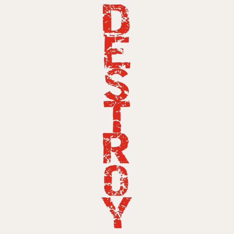 Destroy in red