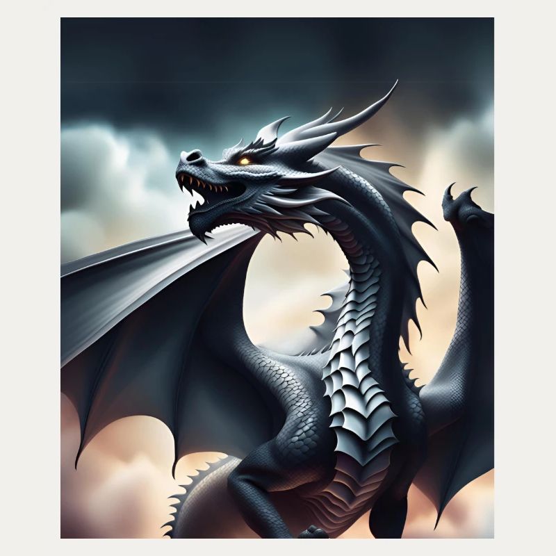 Grauer Drache