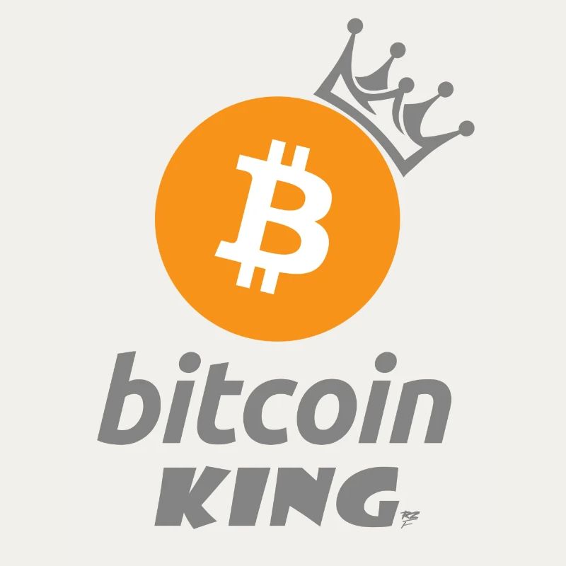 Bitcoin King Crown Logo Tee
