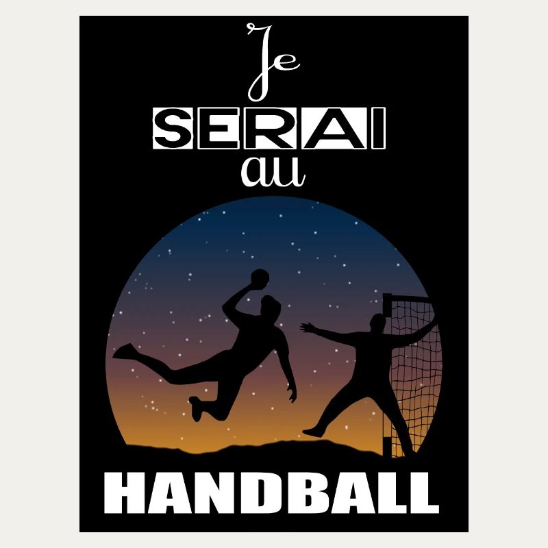 Ich werde bei Handball sein