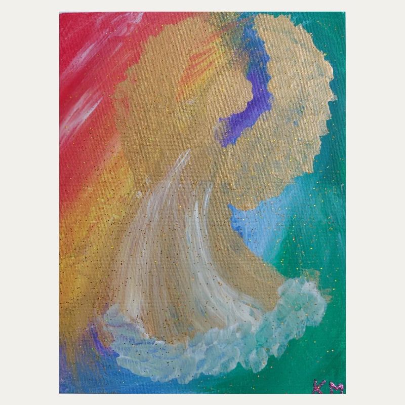 Regenbogenengel - Engel des Einklangs - Engelbild