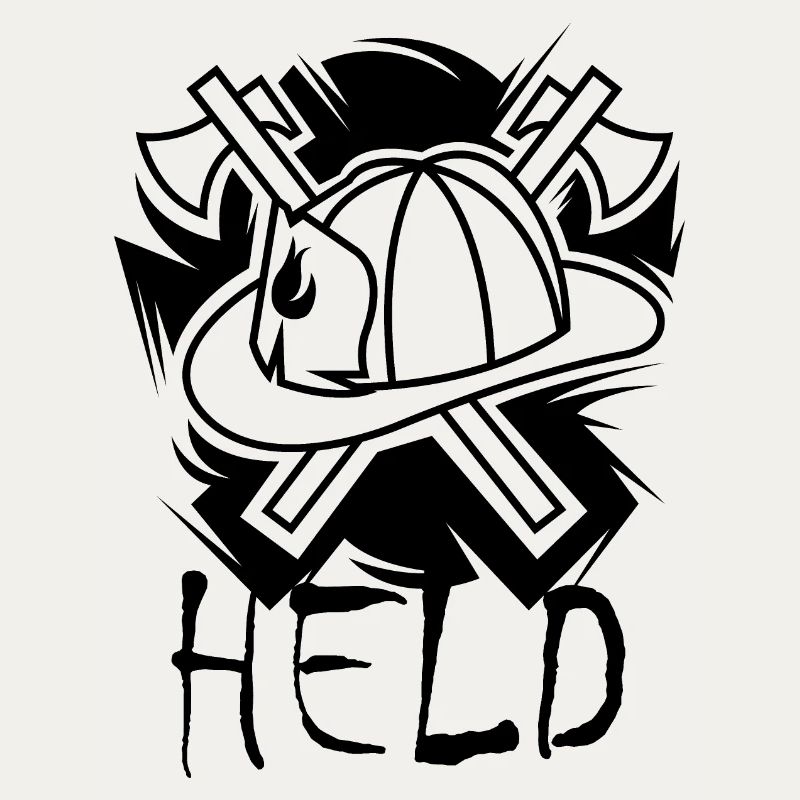 Hero, Firefighter, Firefighter, Symbol, Axe, Hero
