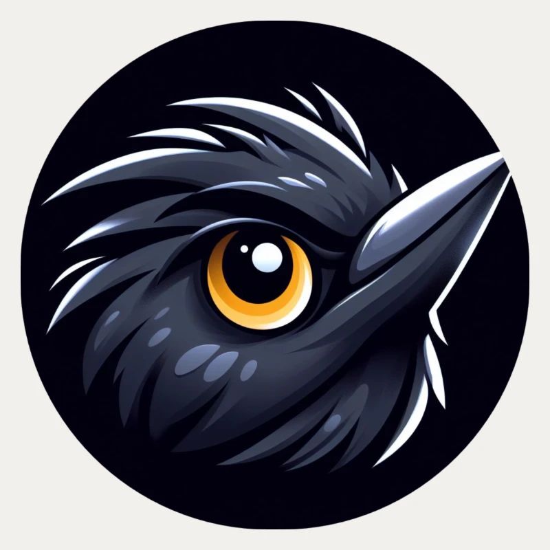 Comic Amsel Vogel