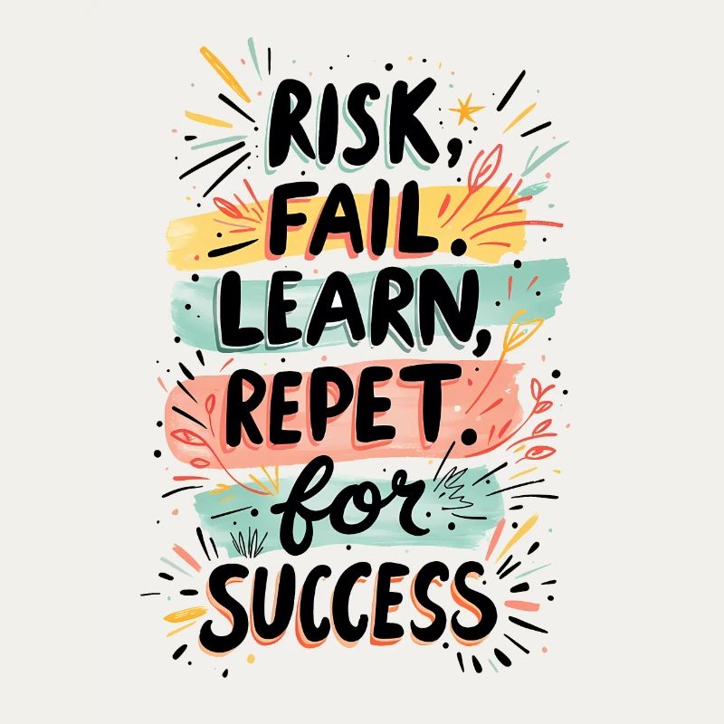 RISK FAIL LEARN REPEAT FOR SUCCESS
