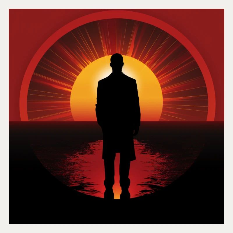 Sunset Shadow Wanderer