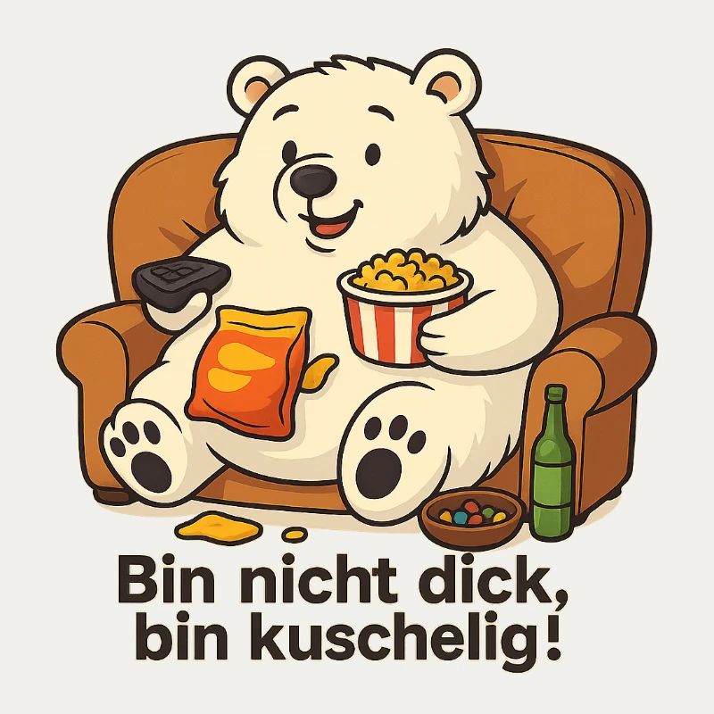 Dicker Eisbär - Bin nicht dick, bin Kuschelig!