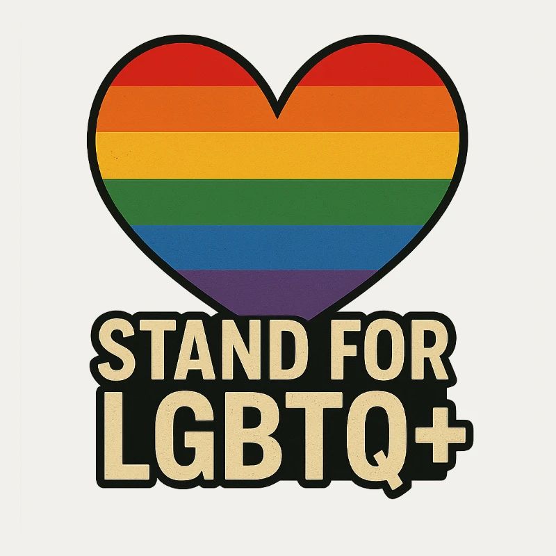 Pride Heart LGBT Support-Design