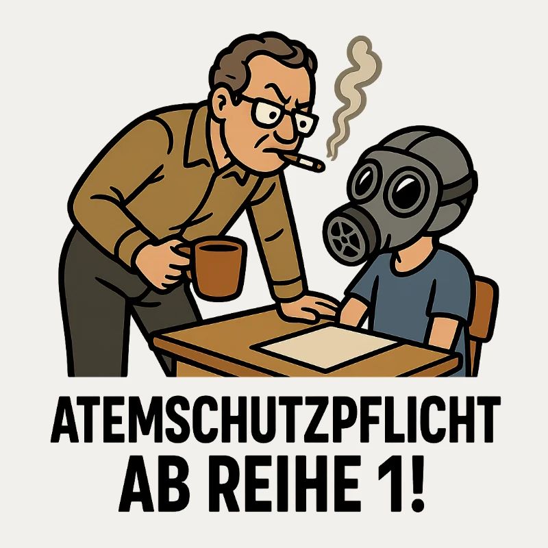 Lehrer Kaffee Zigaretten Mundgeruch