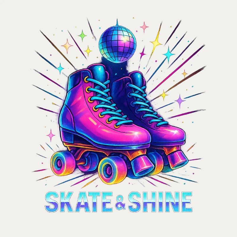 Style roller derby néon