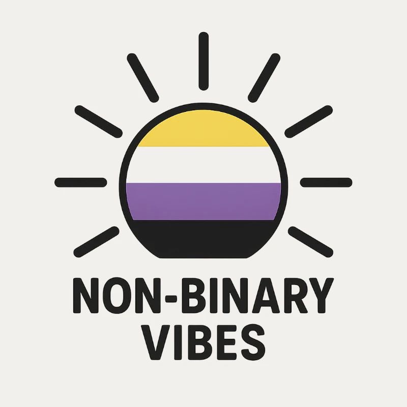 Non-Binary Vibes Sonnenlogo